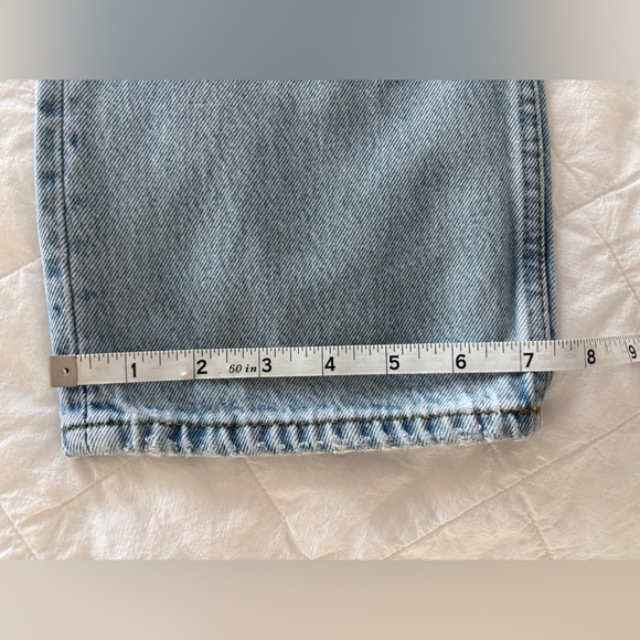 Reformation Cynthia straight leg light wash jeans, 28 Tahoe wash - Picture 12 of 14